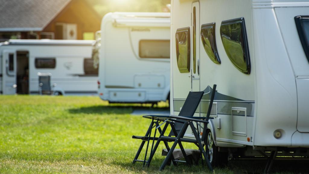 Imagen de archivo de un camping de caravanas.