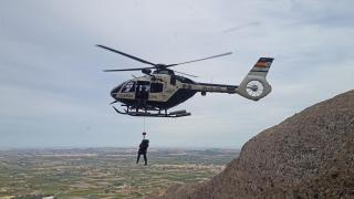 Un rescate en helicóptero del GREIM.