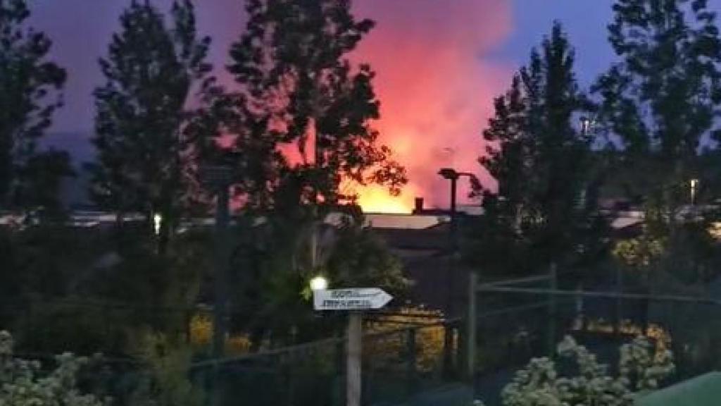 Imagen del incendio.