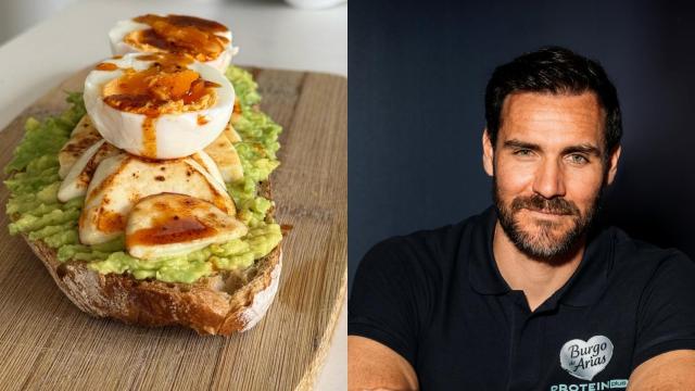 Saúl Craviotto junto a su receta