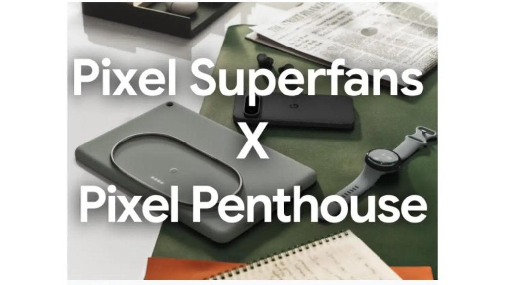 Dispositivos Pixel en una invitación de Google