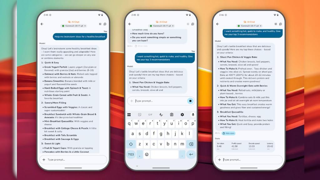 Chat AI en Google AI Edge Gallery