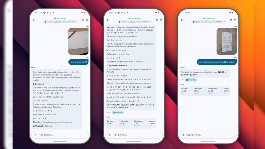 Subir imagen en Google AI Edge Gallery