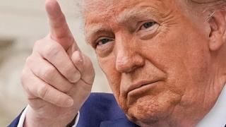 Donald Trump, durante la celebración anual del Día Nacional de los Caídos.