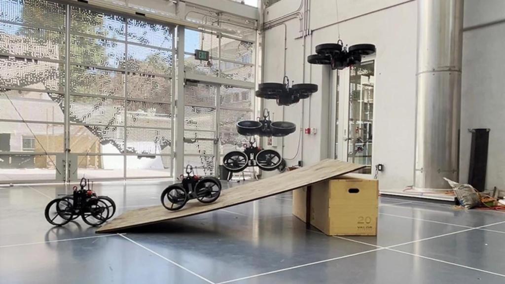 Atmo aterrizando en pendiente