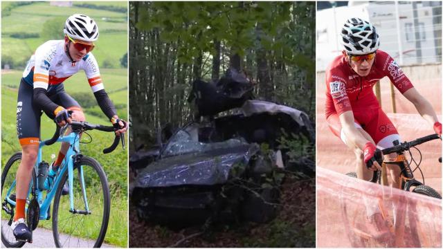 Mikel Regil e Ibai Hoyos, los dos ciclistas fallecidos en el accidente de tráfico en Burgos.