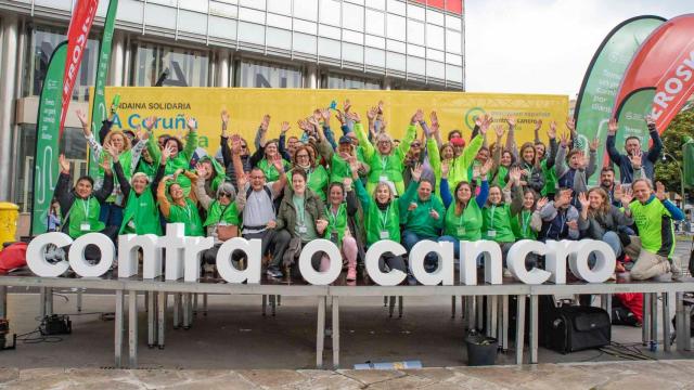 Fotografía de la edición del año pasado de A Coruña en marcha contra o cancro