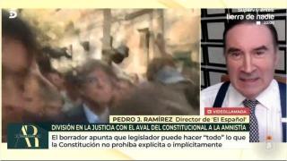 Pedro J. Ramírez este martes durante su intervención en 'El programa de AR'.