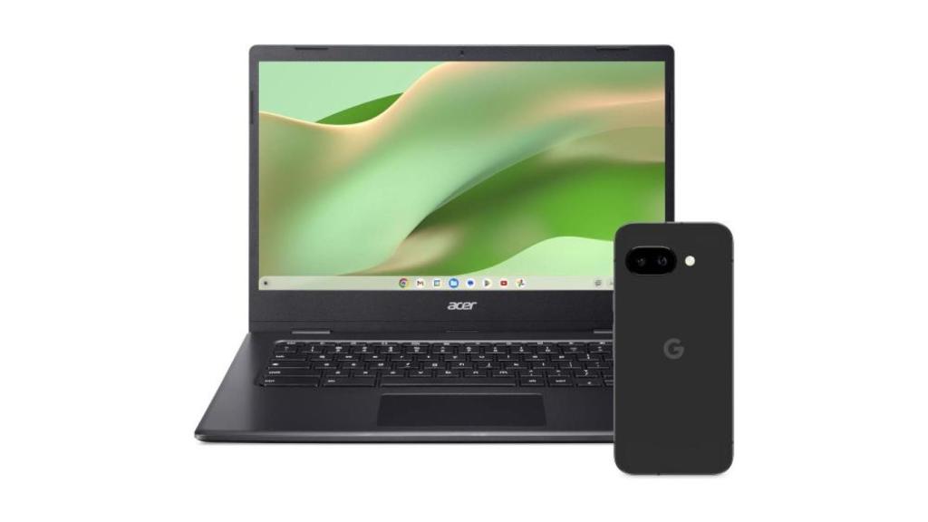 Google Pixel 9a + Acer Chromebook