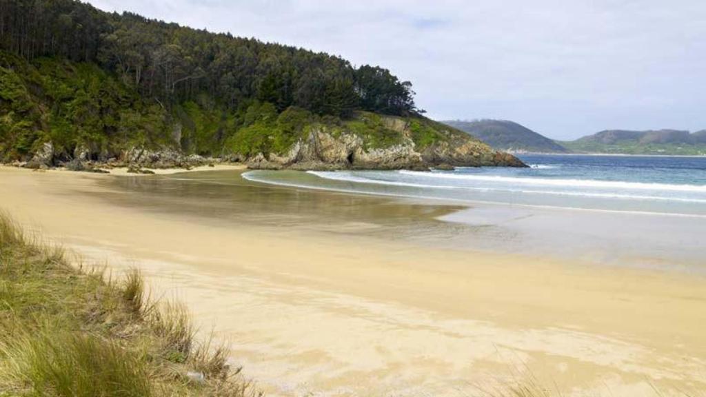 Arena fina de la playa de Xilloi