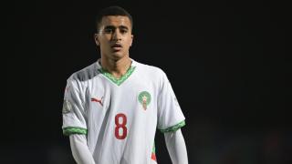 Abdellah Ouazane, con la selección sub17 de Marruecos