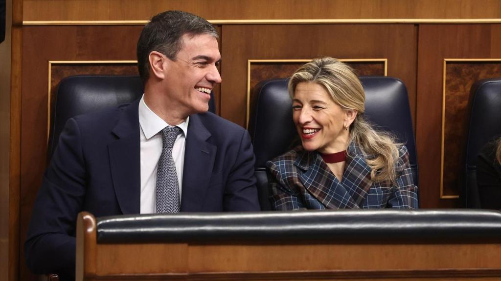 El presidente del Gobierno, Pedro Sánchez y la vicepresidenta segunda y ministra de Trabajo, Yolanda Díaz.