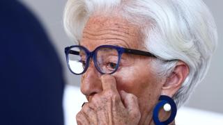 La presidenta del BCE, Christine Lagarde, durante una rueda de prensa en Berlín (Alemania).
