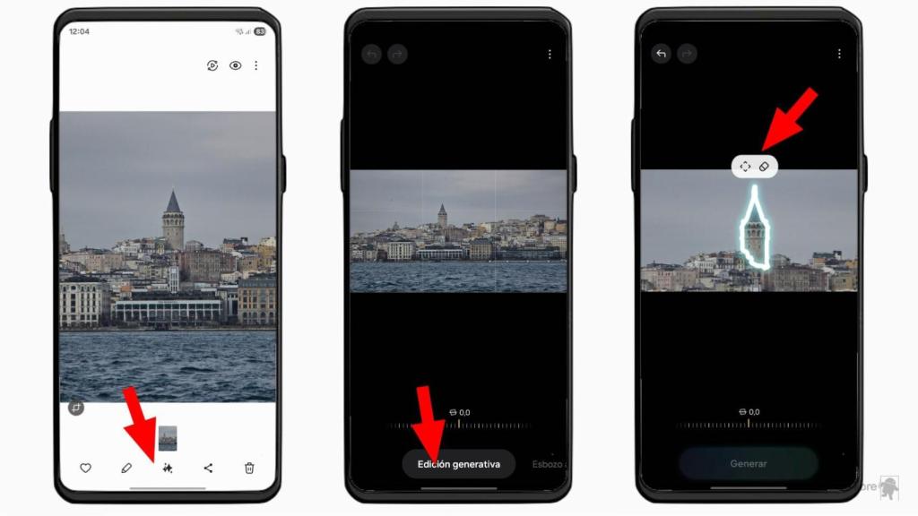 Editando una foto en la galeria de Samsung