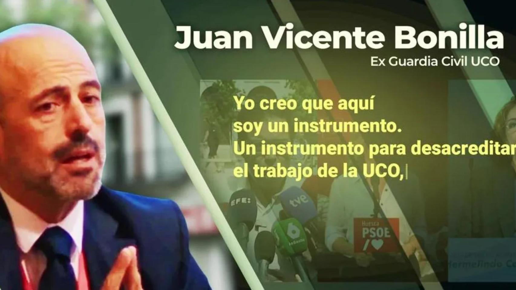 El excapitán de la UCO Juan Vicente Bonilla y la entrevista concedida a 'El programa de AR'.