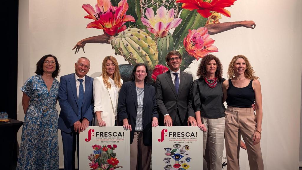 Las autoridades en la presentación este martes del festival Fresca.