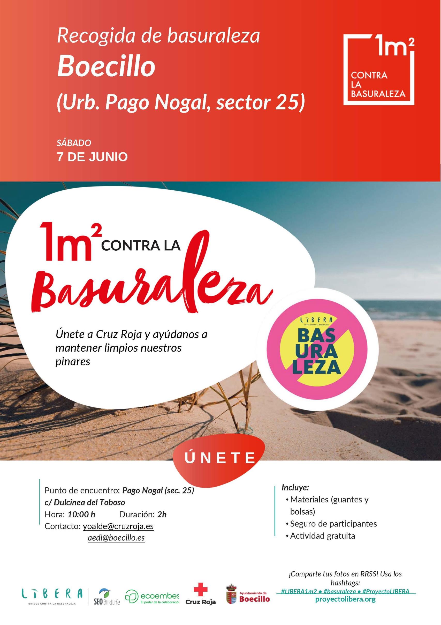 Cartel de la recogida de residuos en Boecillo (Valladolid)