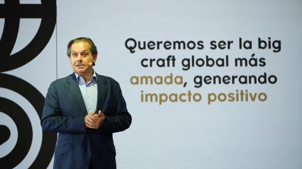 Ignacio Rivera, en la presentación de los resultados económico de Hijos de Rivera (Estrella Galicia) en el Museo MEGA de A Coruña.