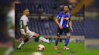 Paco Peña en el último partido del Hércules ante el Elche en Copa.