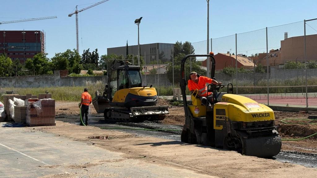 Obras del Complejo Deportivo Puerta de Santa María de Ciudad Real.