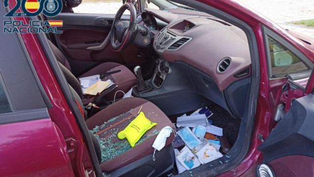 Uno de los coches en los que ha robado
