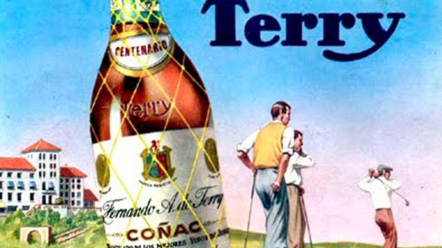 Imagen de Terry Centenario en una publicidad antigua con la malla.
