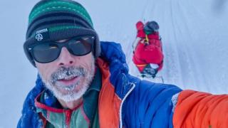 El aventurero Sechu López en una expedición en Laponia.