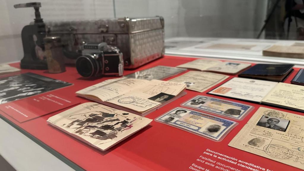 Vista de la vitrina dedicada a las falsificaciones de Domingo Malagón. Foto: F. D. Quijano