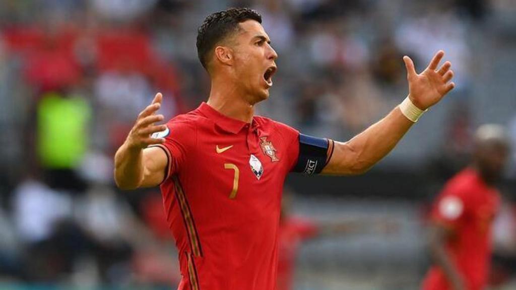 Cristiano Ronaldo, durante el partido contra Alemania de la Euro 2021.