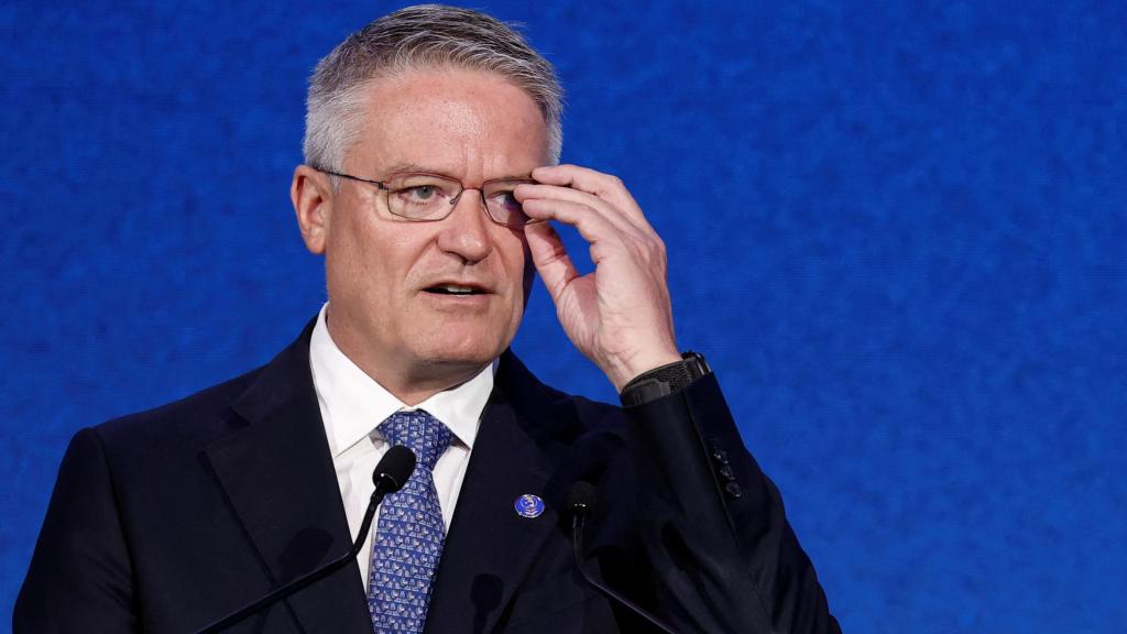 Mathias Cormann, secretario general de la OCDE, en la presentación del informe Perspectivas Económicas 2025.