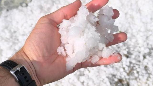 Granizada en Jaulín y Fuendetodos.