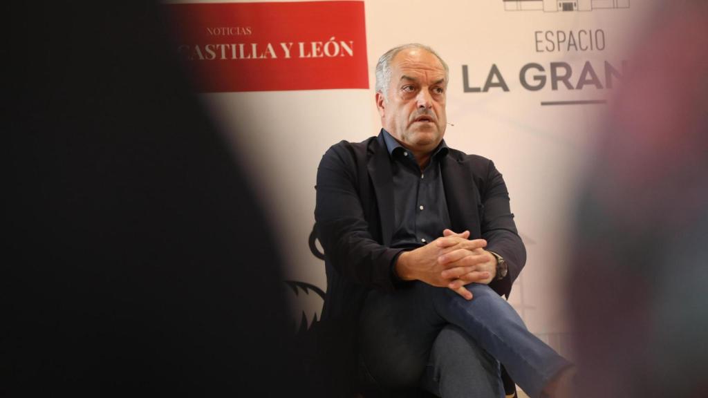 El responsable de la marca Alimentos de Valladolid, Francisco Fuentes, durante su intervención en la mesa