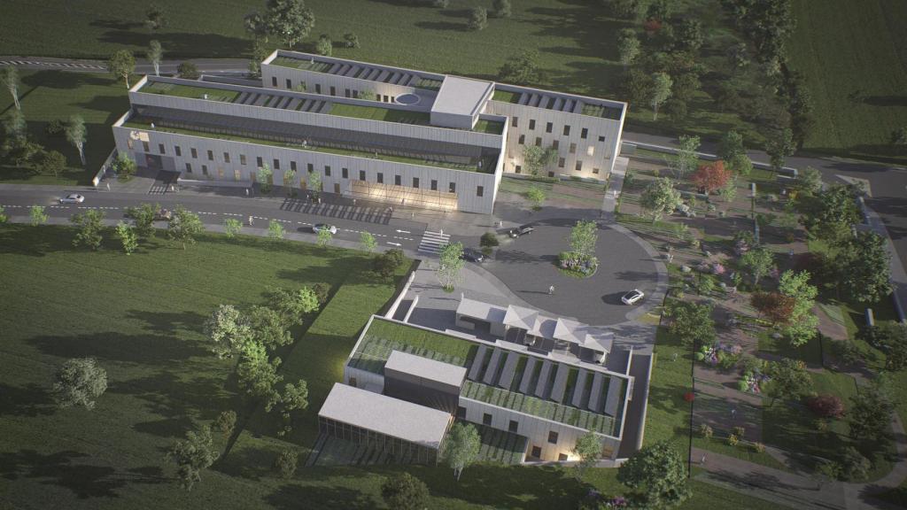 Imagen de lo que será el nuevo Hospital de Cuidados y Recuperación Funcional Sierra Norte en Lozoyuela.