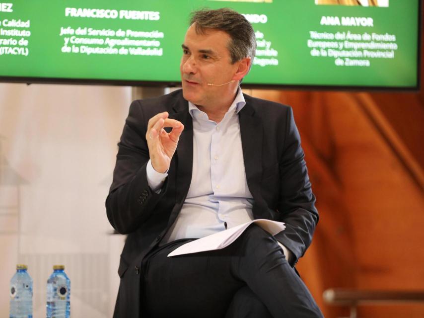 El jefe de Área de Calidad Alimentaria de Itacyl, Óscar Díez, durante su intervención en la mesa redonda