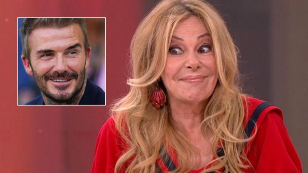 David Beckham y Ana obregón.