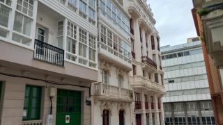 Un edificio modernista en la calle de la Amargura de A Coruña