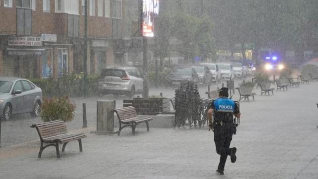 Las inundaciones provocadas por la fuerte tromba de agua en Valladolid