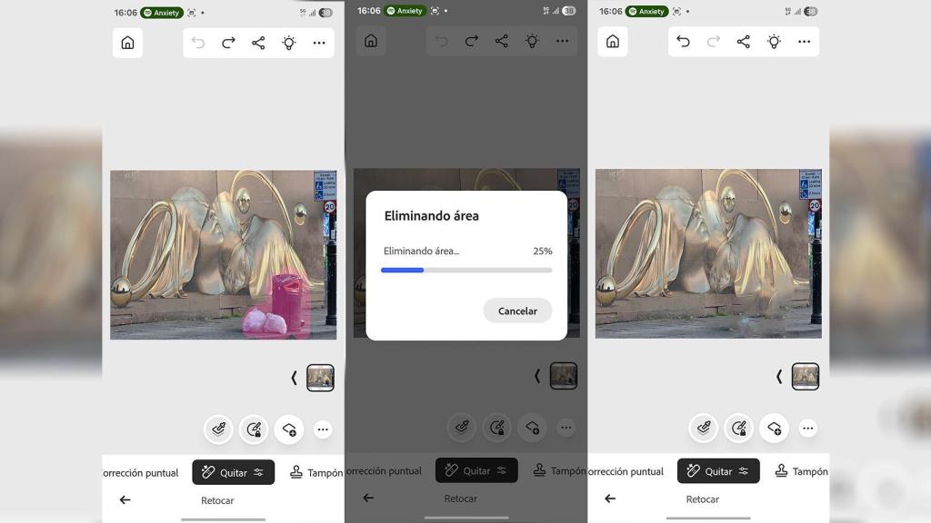 El borrado mágico de Photoshop en Android