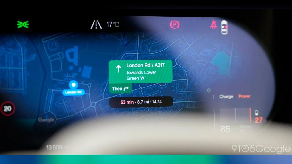 Cuadro de instrumentos digital con Google Maps