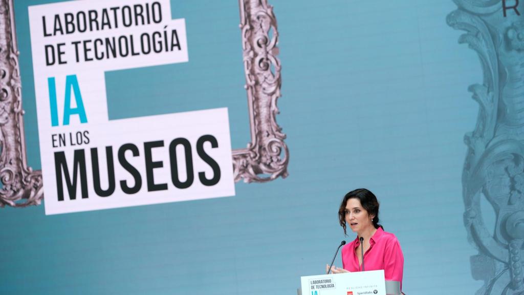 Ayuso presenta el nuevo laboratorio de tecnología con IA en los museos este martes.