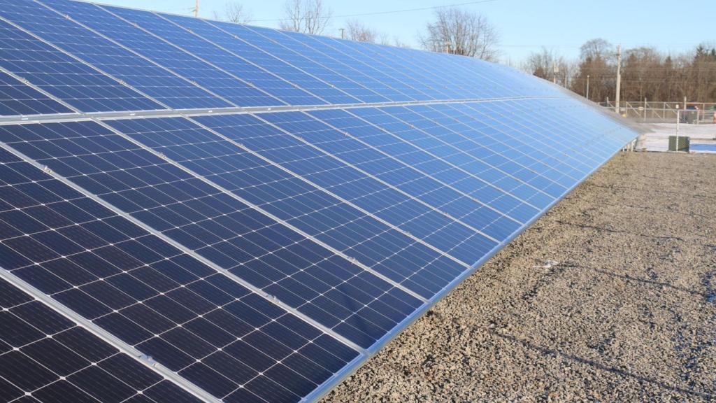 Unas placas solares.