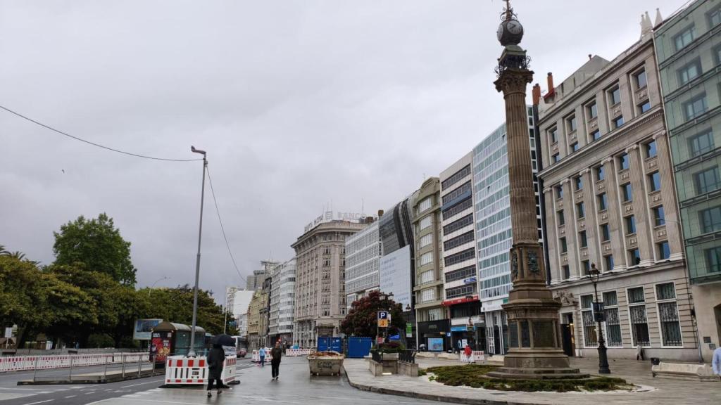 A Coruña da la bienvenida a la lluvia el primer miércoles de junio