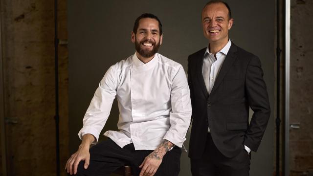 El chef Rubén Mosquero y el sumiller Miguel Ángel Millán