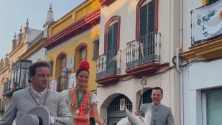 Victoria Federica en la salida de la Hermandad del Rocío de Triana.