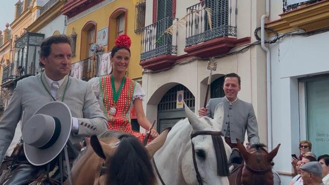 Victoria Federica en la salida de la Hermandad del Rocío de Triana.