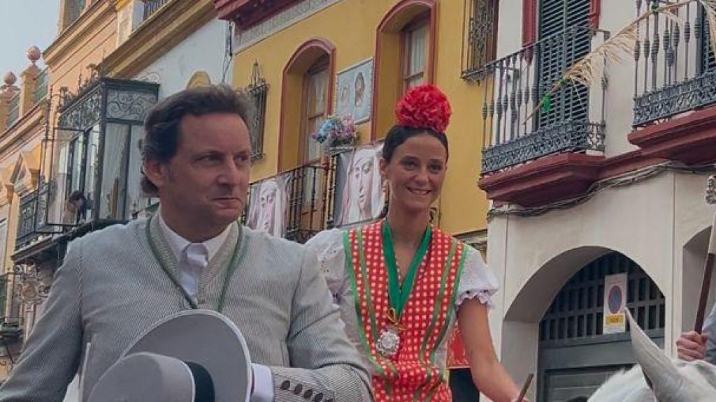 Victoria Federica en la salida de la Hermandad del Rocío de Triana.