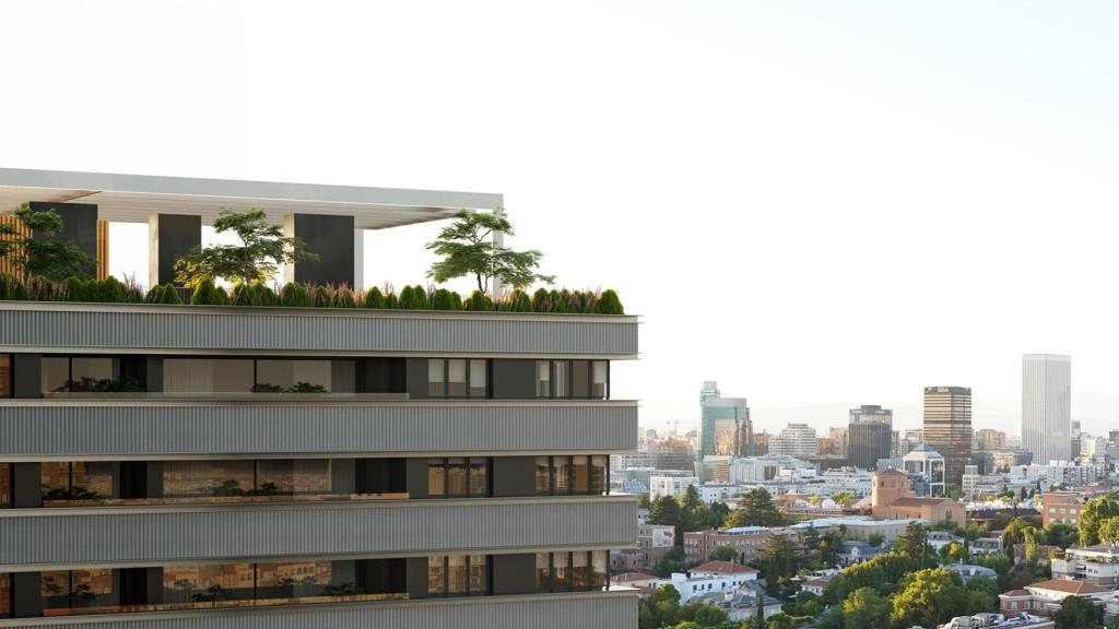 Proyección de la futura Torre Castelló.