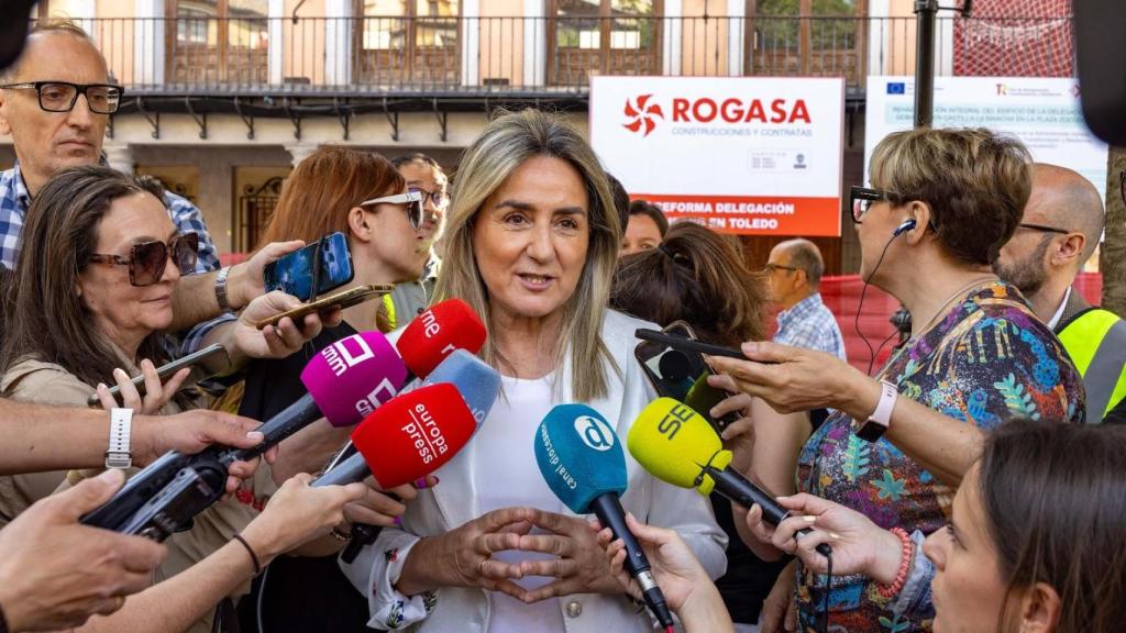 Tolón, en declaraciones a los medios en Toledo.
