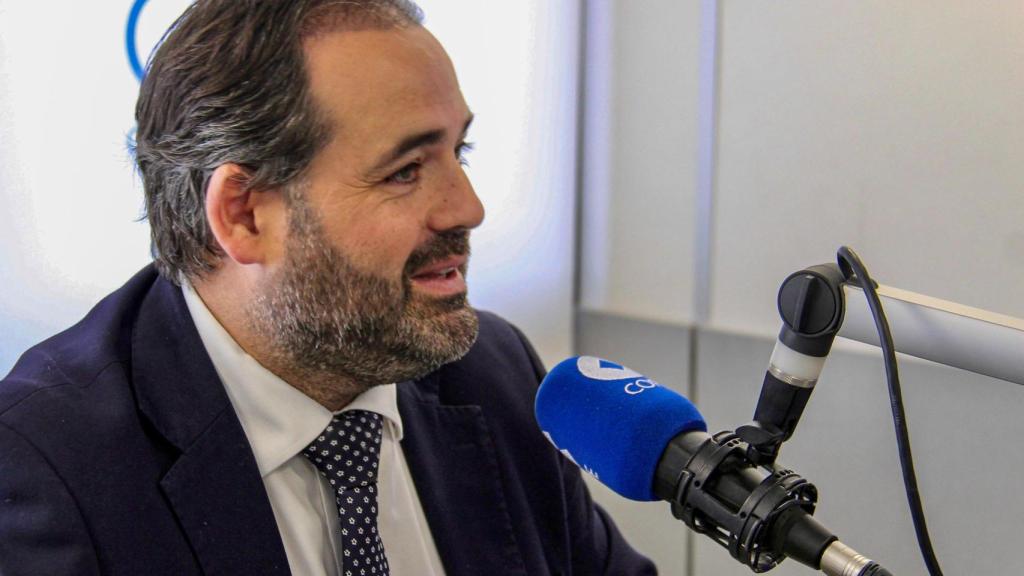 Paco Núñez, presidente del PP de Castilla-La Mancha, durante la entrevista.