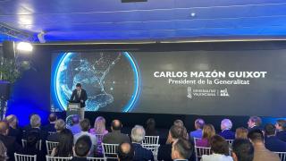 Carlos Mazón durante la presentación de la Estrategia Energética de la Comunitat. EE